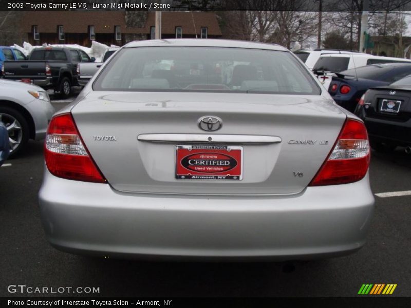 Lunar Mist Metallic / Stone 2003 Toyota Camry LE V6