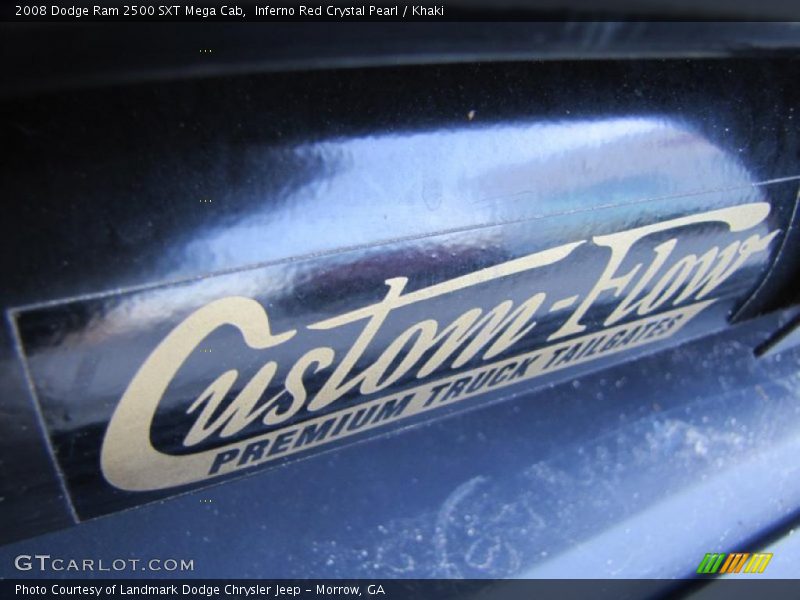 Inferno Red Crystal Pearl / Khaki 2008 Dodge Ram 2500 SXT Mega Cab