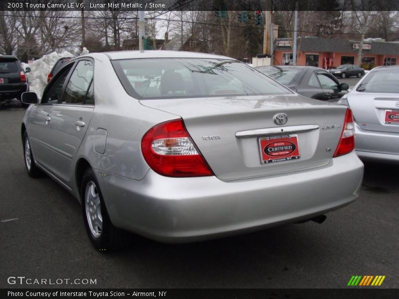 Lunar Mist Metallic / Stone 2003 Toyota Camry LE V6