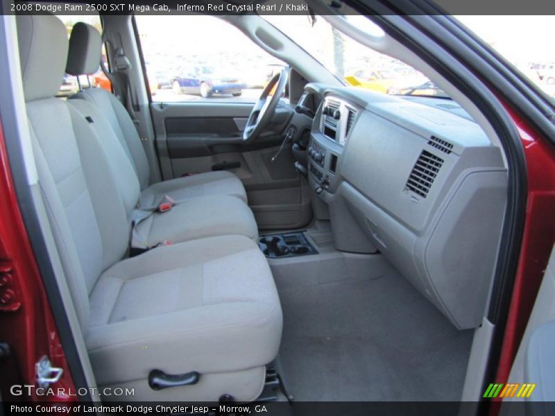Inferno Red Crystal Pearl / Khaki 2008 Dodge Ram 2500 SXT Mega Cab