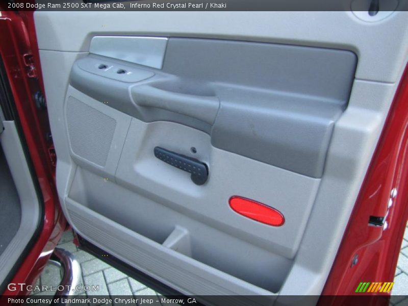 Inferno Red Crystal Pearl / Khaki 2008 Dodge Ram 2500 SXT Mega Cab