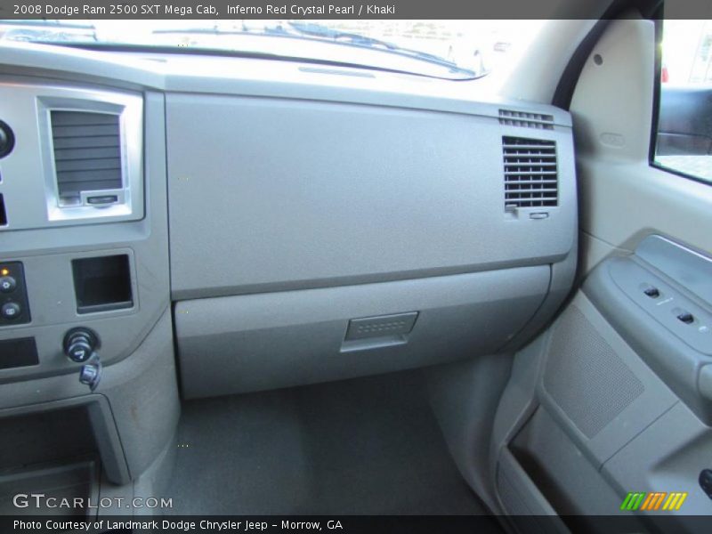Inferno Red Crystal Pearl / Khaki 2008 Dodge Ram 2500 SXT Mega Cab