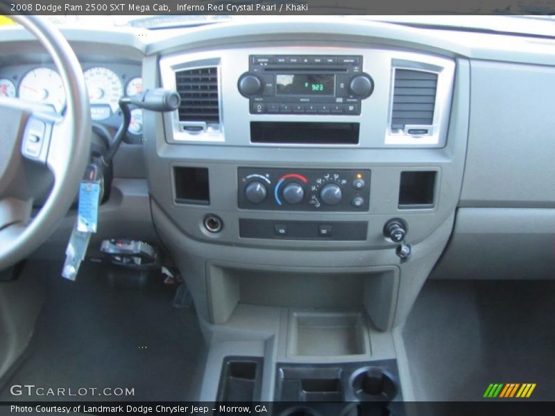 Inferno Red Crystal Pearl / Khaki 2008 Dodge Ram 2500 SXT Mega Cab
