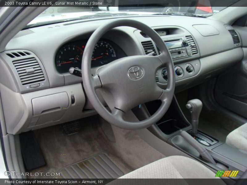 Lunar Mist Metallic / Stone 2003 Toyota Camry LE V6