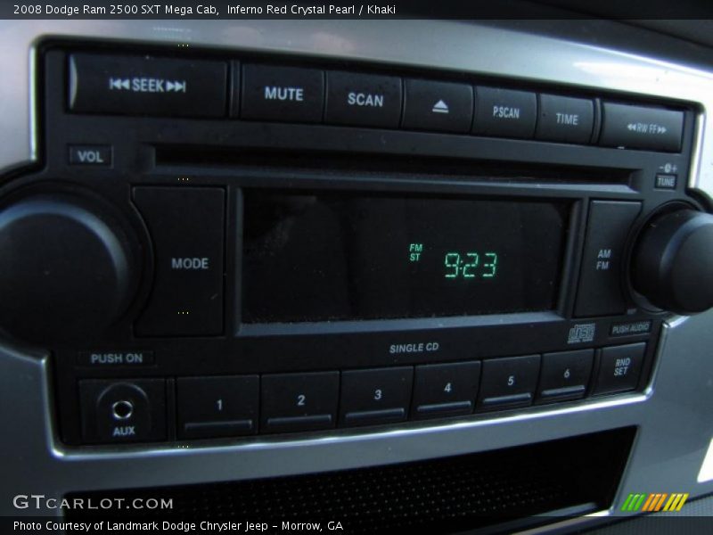 Inferno Red Crystal Pearl / Khaki 2008 Dodge Ram 2500 SXT Mega Cab