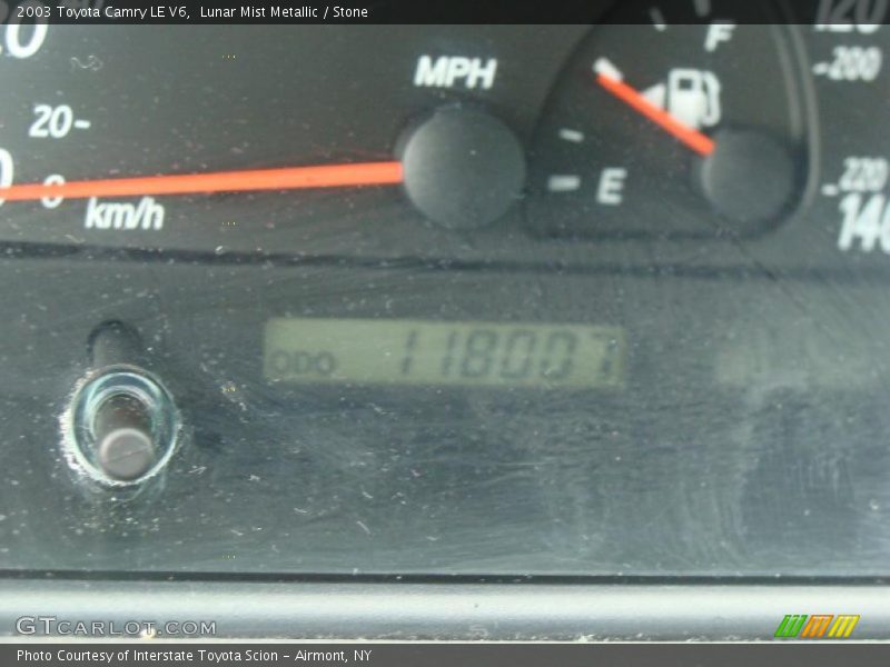 Lunar Mist Metallic / Stone 2003 Toyota Camry LE V6