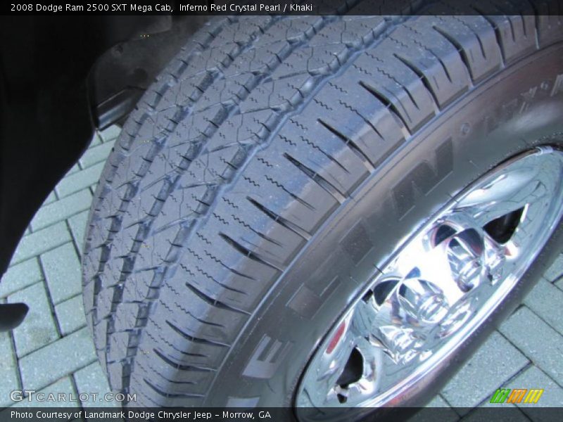 Inferno Red Crystal Pearl / Khaki 2008 Dodge Ram 2500 SXT Mega Cab