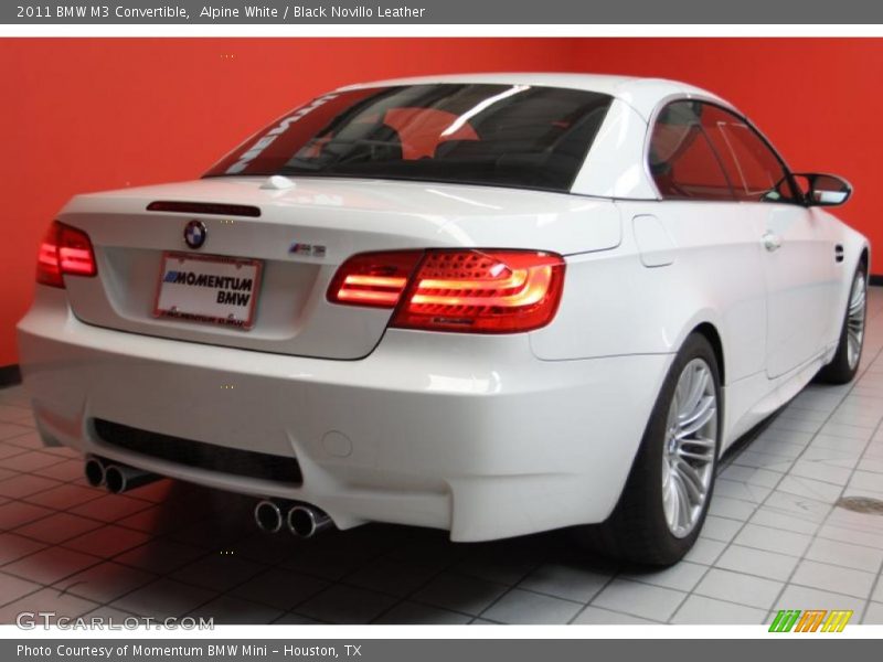 Alpine White / Black Novillo Leather 2011 BMW M3 Convertible