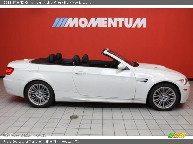 Alpine White / Black Novillo Leather 2011 BMW M3 Convertible