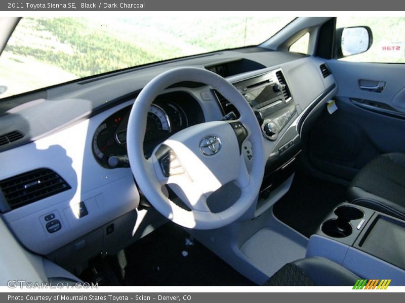  2011 Sienna SE Dark Charcoal Interior