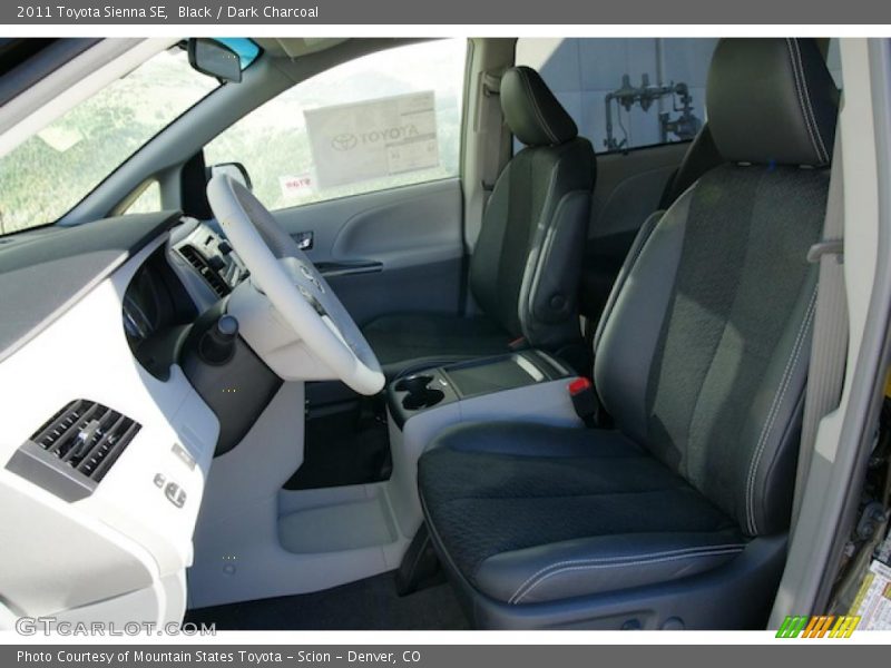  2011 Sienna SE Dark Charcoal Interior