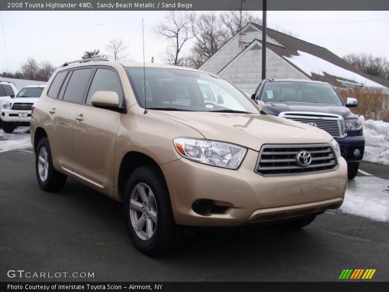 Sandy Beach Metallic / Sand Beige 2008 Toyota Highlander 4WD