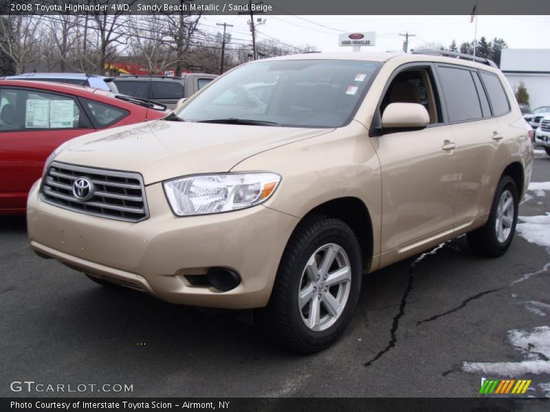 Sandy Beach Metallic / Sand Beige 2008 Toyota Highlander 4WD