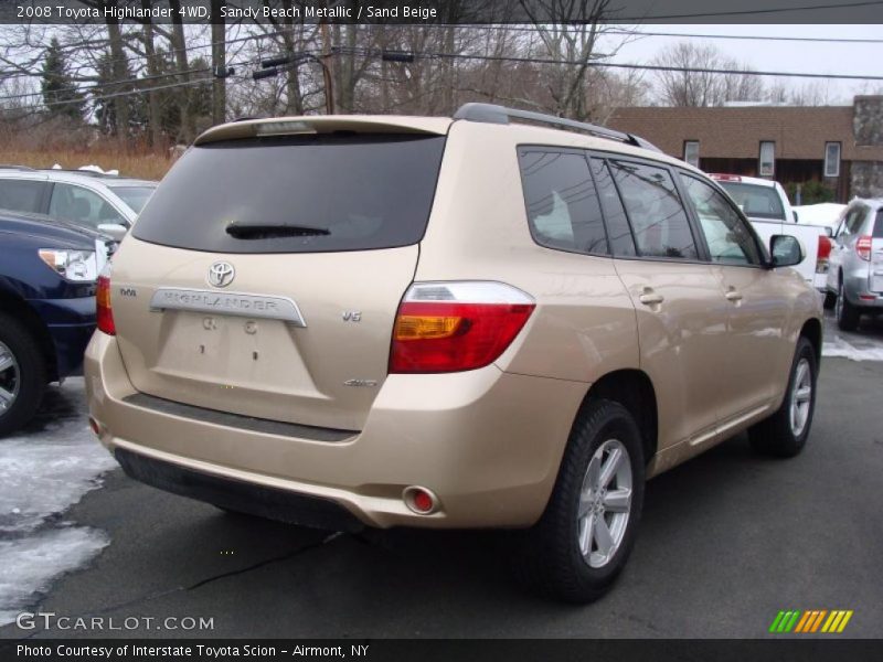 Sandy Beach Metallic / Sand Beige 2008 Toyota Highlander 4WD
