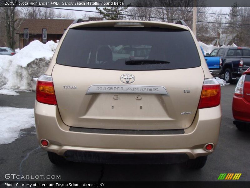 Sandy Beach Metallic / Sand Beige 2008 Toyota Highlander 4WD