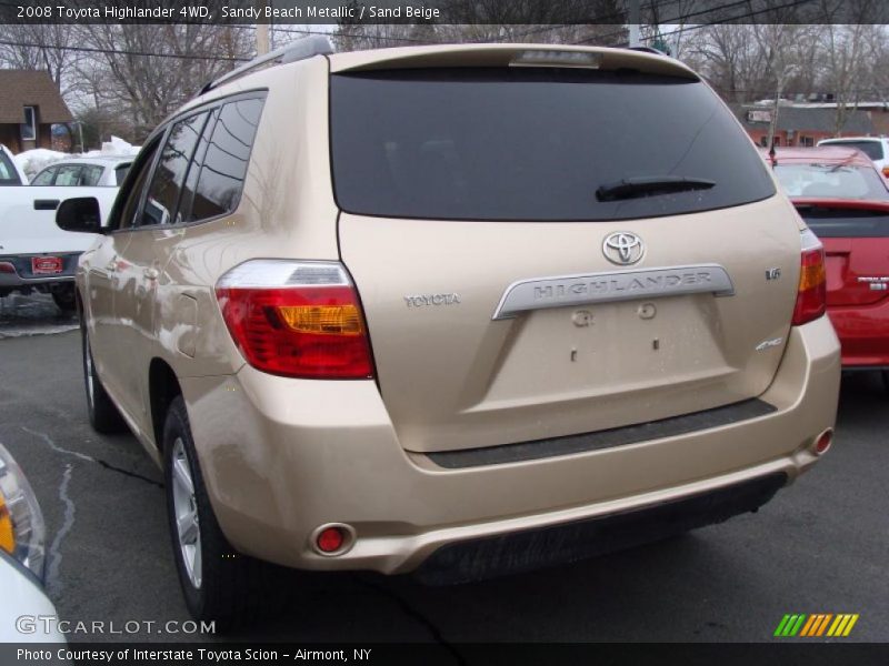 Sandy Beach Metallic / Sand Beige 2008 Toyota Highlander 4WD