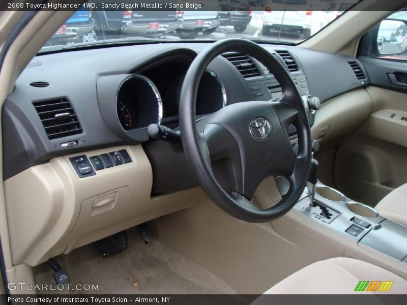 Sandy Beach Metallic / Sand Beige 2008 Toyota Highlander 4WD