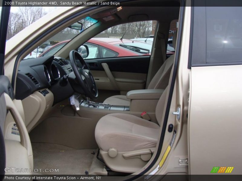 Sandy Beach Metallic / Sand Beige 2008 Toyota Highlander 4WD