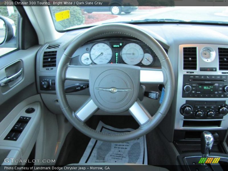 Bright White / Dark Slate Gray 2010 Chrysler 300 Touring