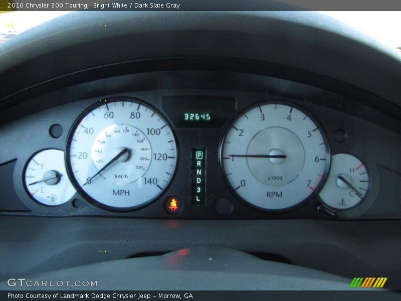 Bright White / Dark Slate Gray 2010 Chrysler 300 Touring