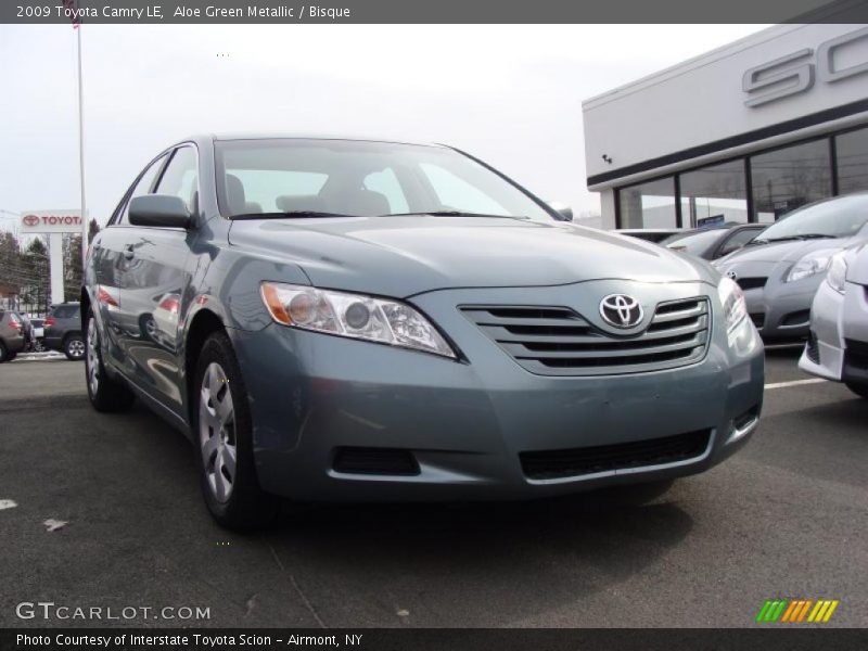 Aloe Green Metallic / Bisque 2009 Toyota Camry LE