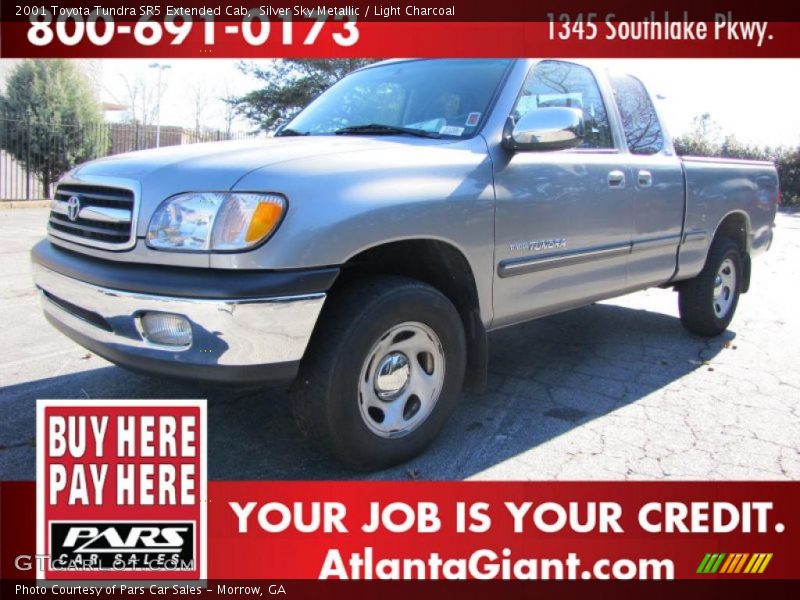Silver Sky Metallic / Light Charcoal 2001 Toyota Tundra SR5 Extended Cab