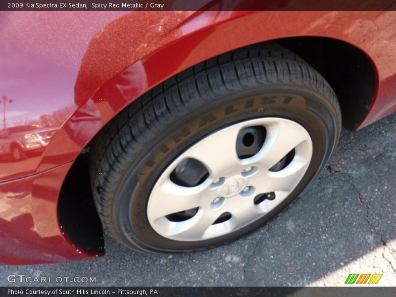 Spicy Red Metallic / Gray 2009 Kia Spectra EX Sedan