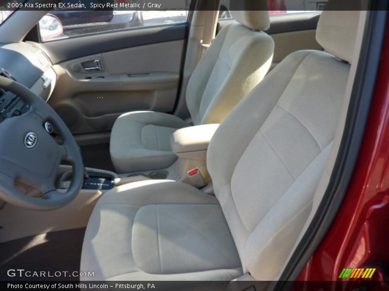 Spicy Red Metallic / Gray 2009 Kia Spectra EX Sedan