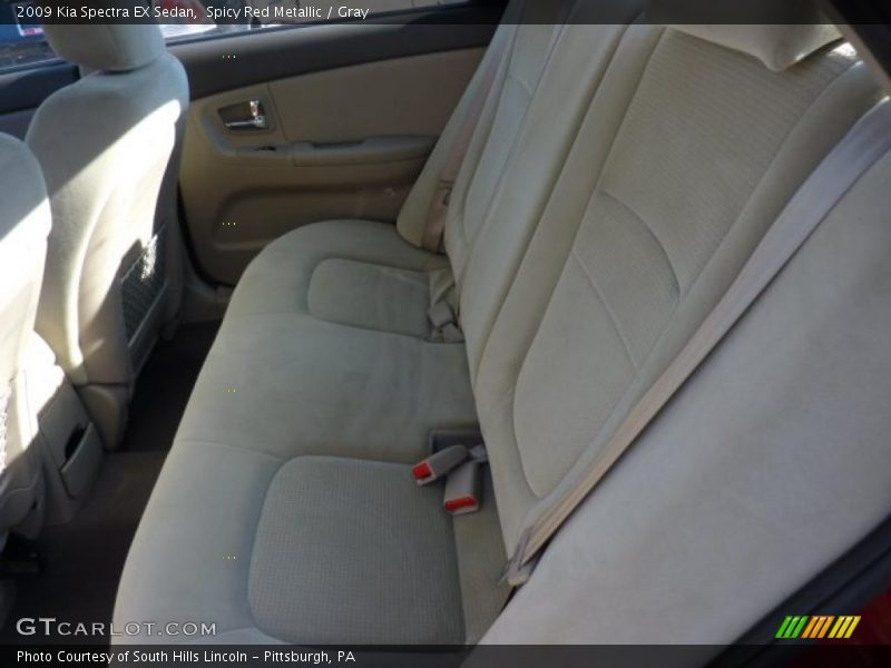 Spicy Red Metallic / Gray 2009 Kia Spectra EX Sedan