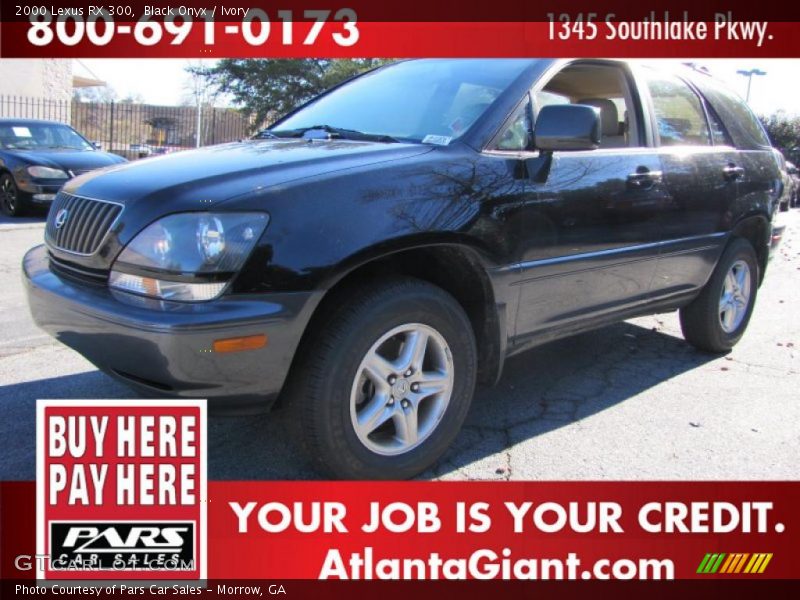 Black Onyx / Ivory 2000 Lexus RX 300