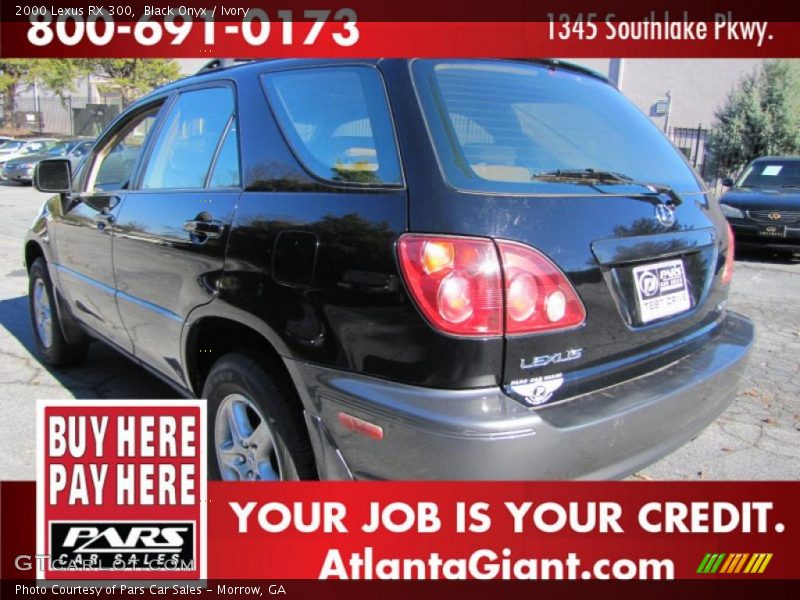 Black Onyx / Ivory 2000 Lexus RX 300