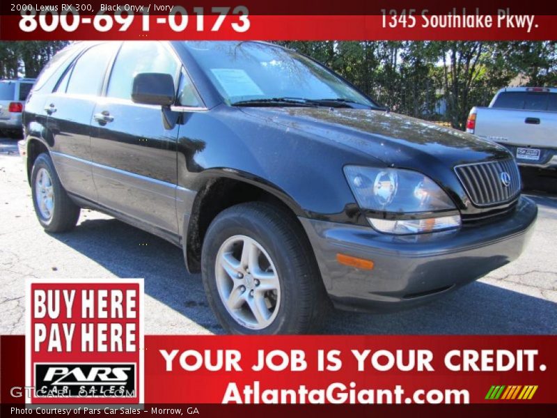 Black Onyx / Ivory 2000 Lexus RX 300