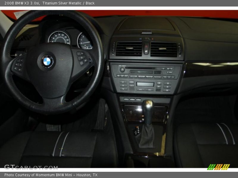 Titanium Silver Metallic / Black 2008 BMW X3 3.0si