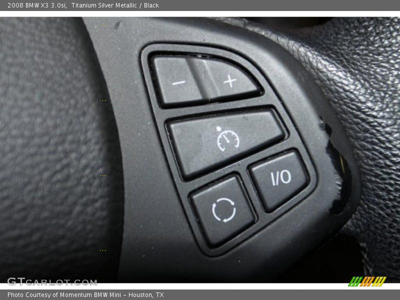 Titanium Silver Metallic / Black 2008 BMW X3 3.0si