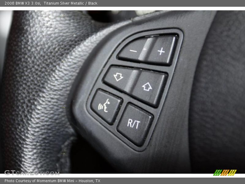 Titanium Silver Metallic / Black 2008 BMW X3 3.0si