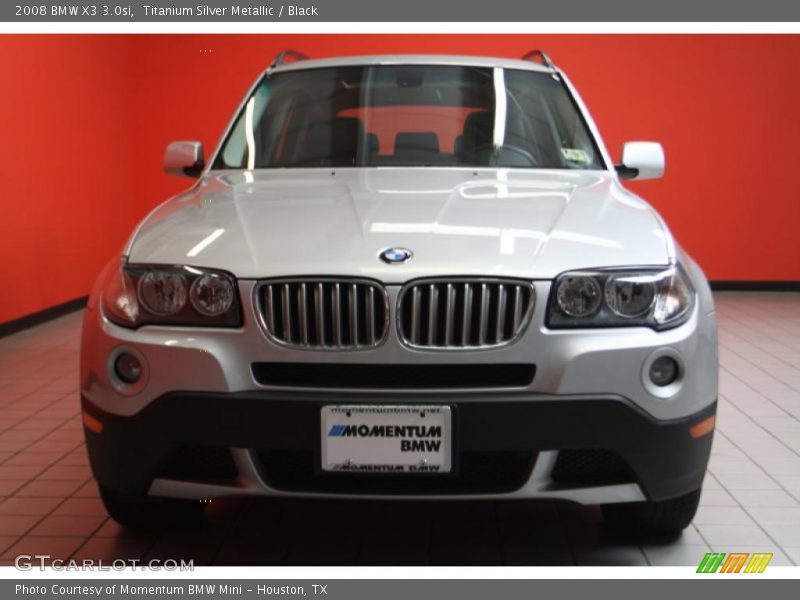 Titanium Silver Metallic / Black 2008 BMW X3 3.0si