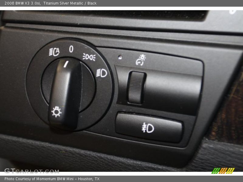 Titanium Silver Metallic / Black 2008 BMW X3 3.0si