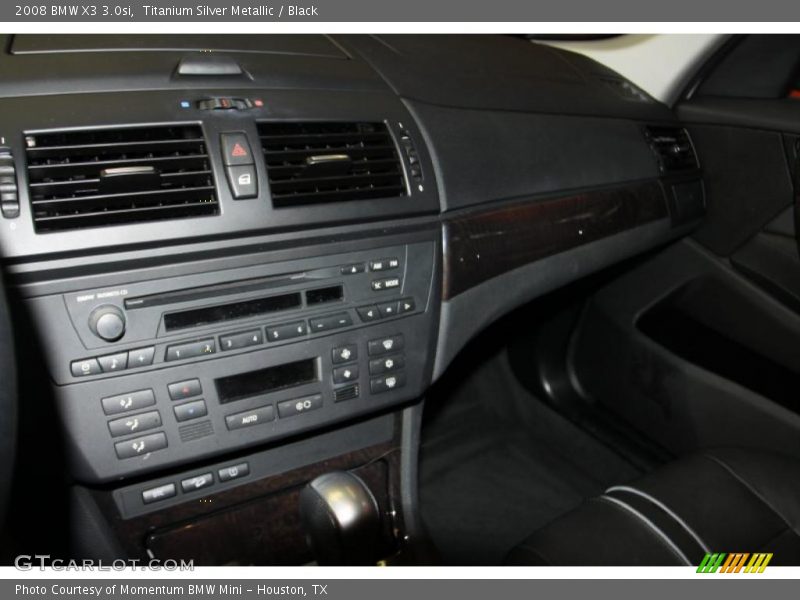 Titanium Silver Metallic / Black 2008 BMW X3 3.0si