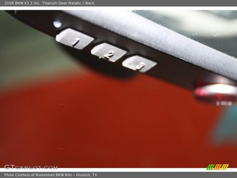 Titanium Silver Metallic / Black 2008 BMW X3 3.0si