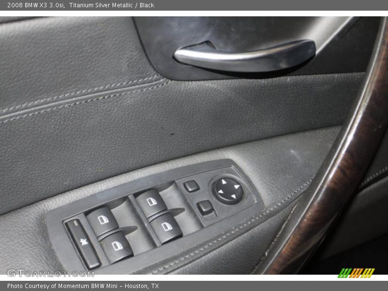 Titanium Silver Metallic / Black 2008 BMW X3 3.0si