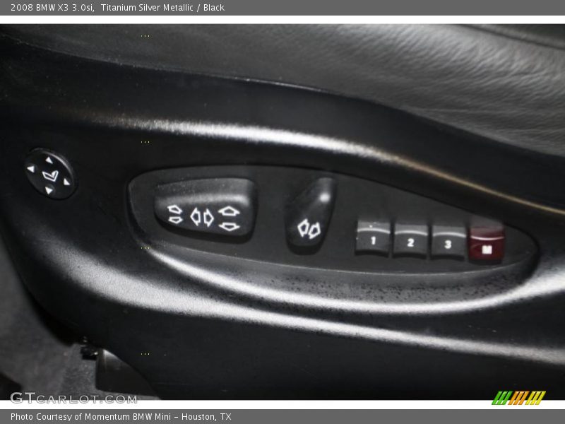 Titanium Silver Metallic / Black 2008 BMW X3 3.0si