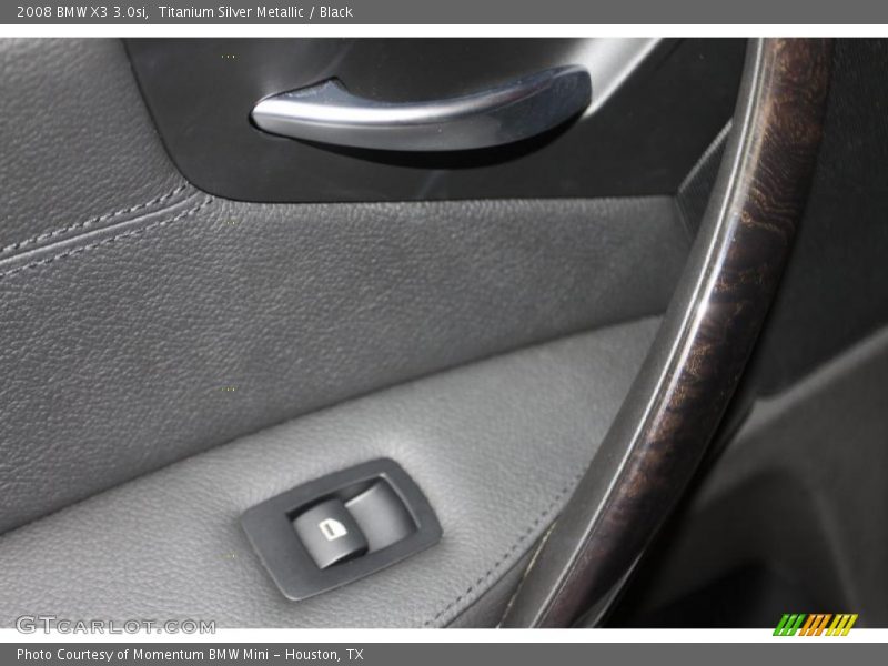 Titanium Silver Metallic / Black 2008 BMW X3 3.0si