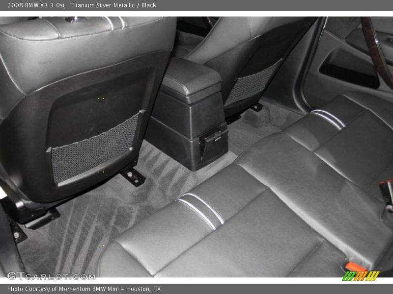 Titanium Silver Metallic / Black 2008 BMW X3 3.0si