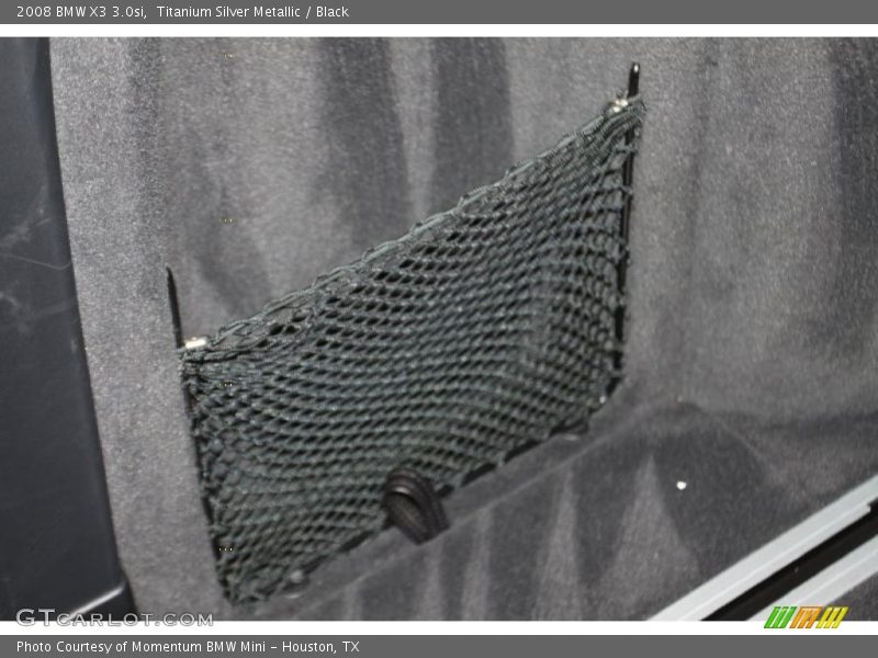 Titanium Silver Metallic / Black 2008 BMW X3 3.0si