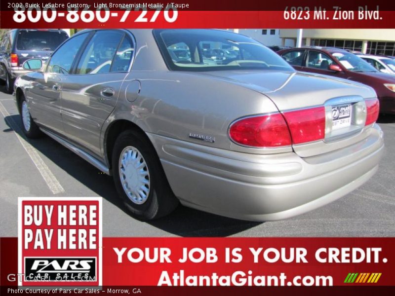 Light Bronzemist Metallic / Taupe 2002 Buick LeSabre Custom