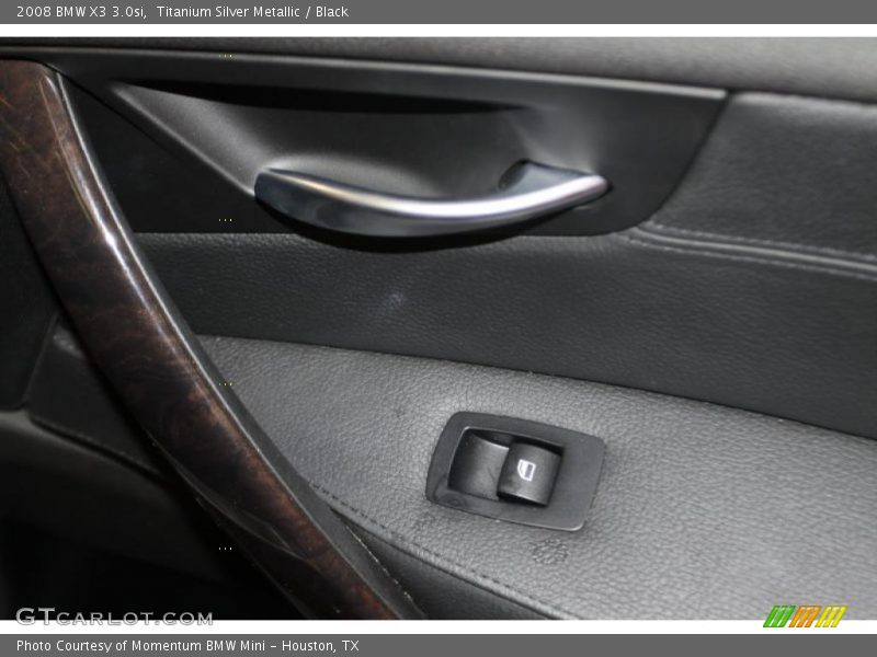 Titanium Silver Metallic / Black 2008 BMW X3 3.0si