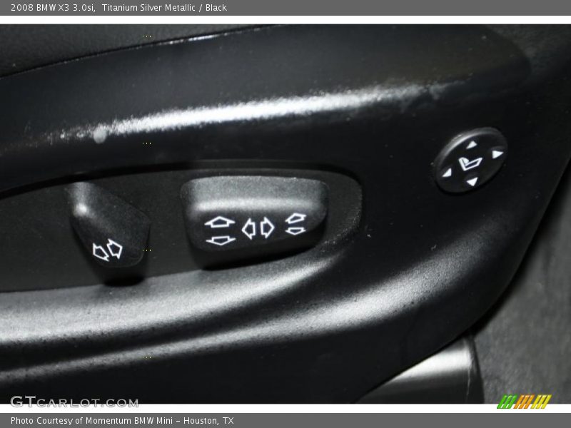 Titanium Silver Metallic / Black 2008 BMW X3 3.0si
