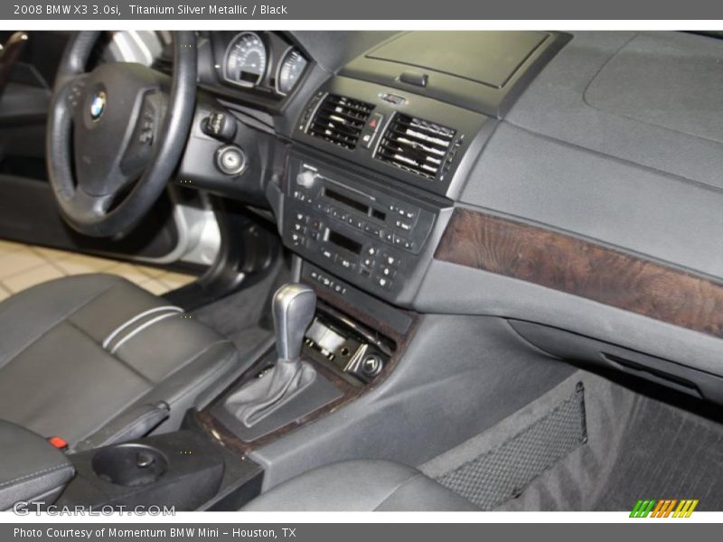 Titanium Silver Metallic / Black 2008 BMW X3 3.0si