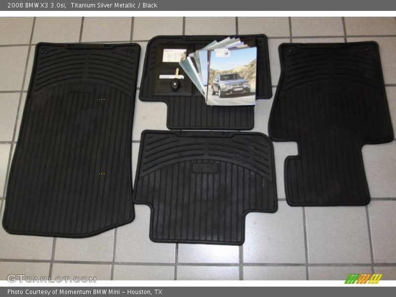 Titanium Silver Metallic / Black 2008 BMW X3 3.0si