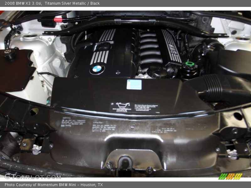 Titanium Silver Metallic / Black 2008 BMW X3 3.0si